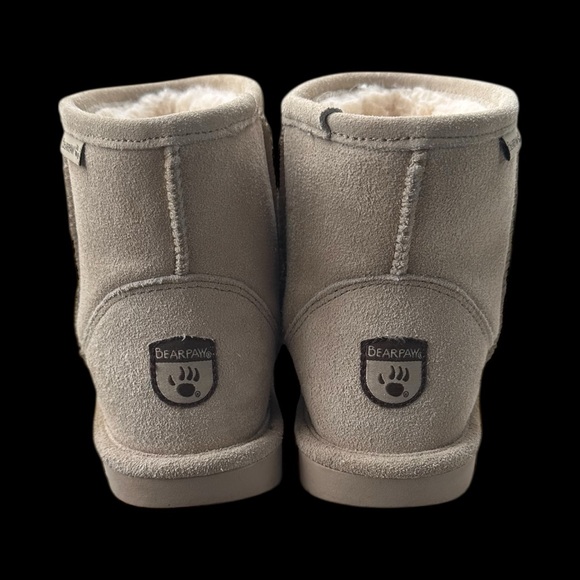 BearPaw Light Beige/Tan Suede Boots Youth Size 5 US - Picture 2 of 10